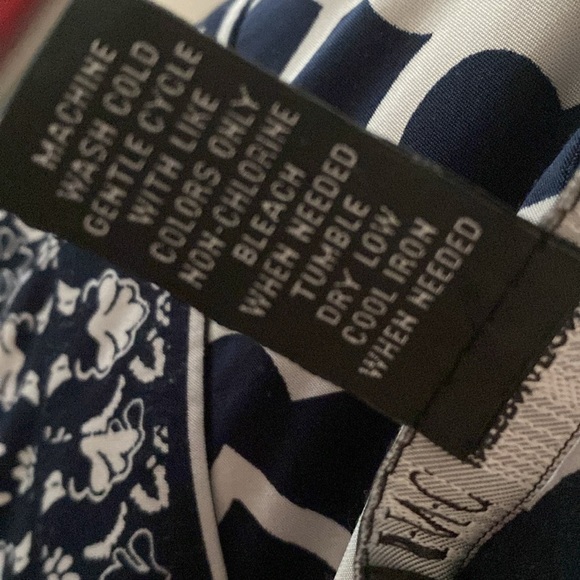 INC International Concepts Navy and White Patterned Sleeveless Maxi Dress size M - Picture 8 of 8